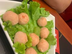 海鸭蛋虾丸子-殷式·私房烧烤·羊蝎子火锅(什刹海店)