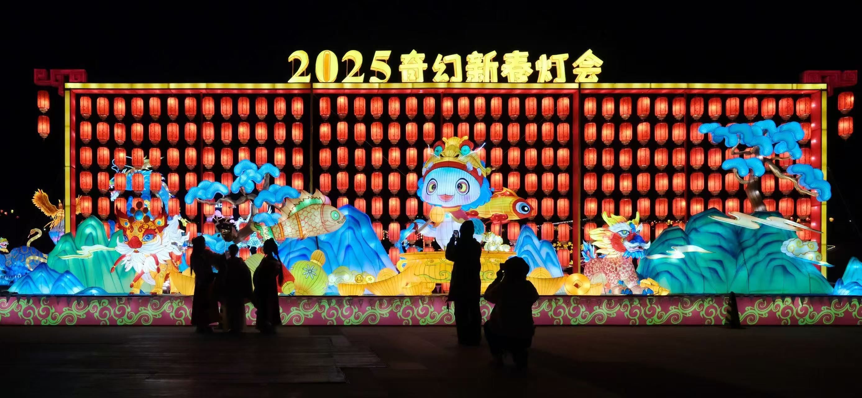 彩灯龙在舞动前台服务热情,特别热心,灯会很