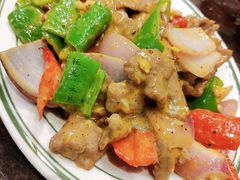 黄芥末酱炒牛肉-乾坤饭店