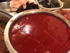 鲜鸭血-朱氏胖子烂火锅(洪崖洞店)