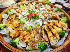 簸箕蒸鱼-绿雅居原生态农庄(小涌店)