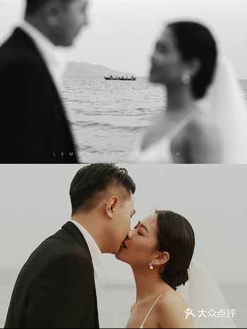 夕阳下的温柔 电影感胶片婚纱照 深圳海边沙滩婚纱照