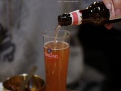 青岛啤酒玫瑰红-河坝烧烤串城(银亭路店)