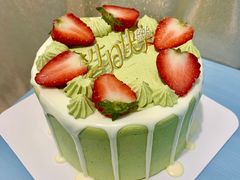 抹茶蛋糕（5寸）-榴芒先森生日蛋糕甜品台定制(1店诚信大道店)