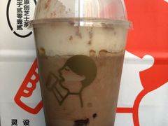 热超厚蛋糕阿华田波波-喜茶(上海正大广场店)