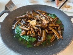 韭菜台炒鳝肚-怡园饭店-餐厅(四望亭店)