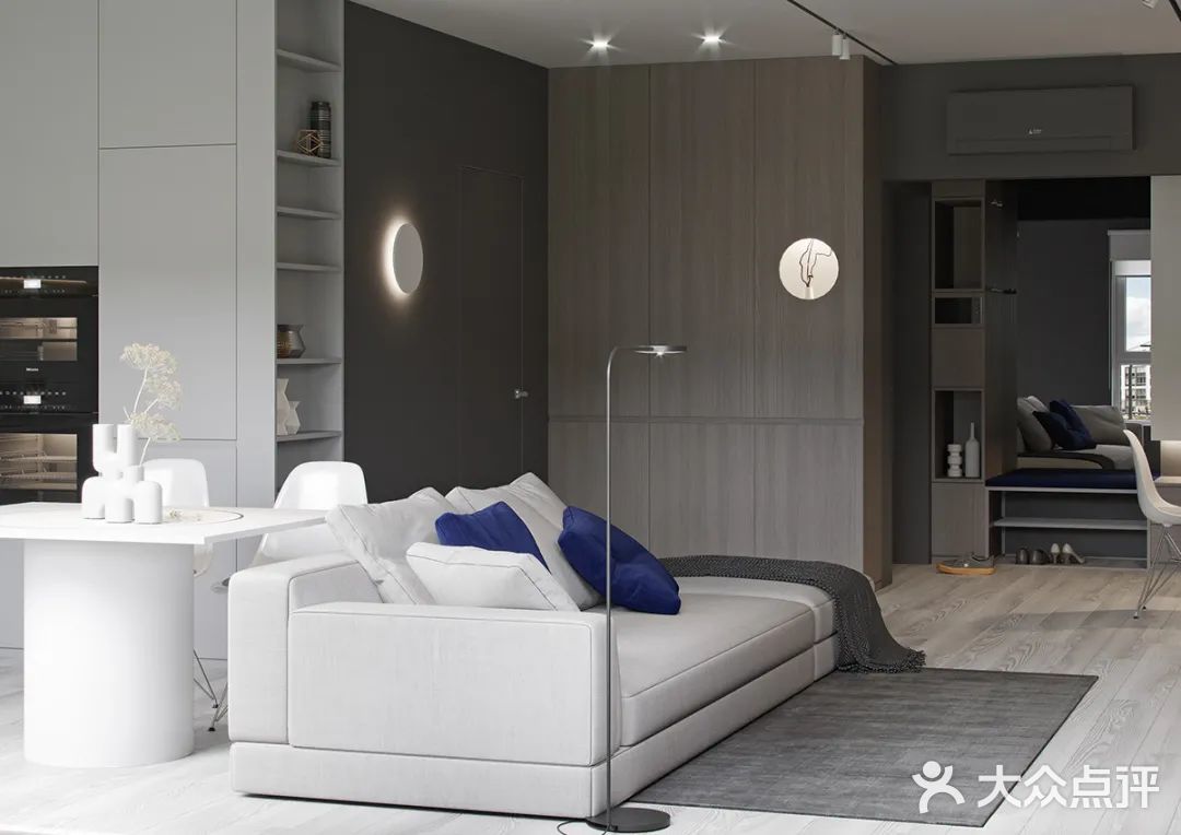 一厅两室，灰白空间漂亮