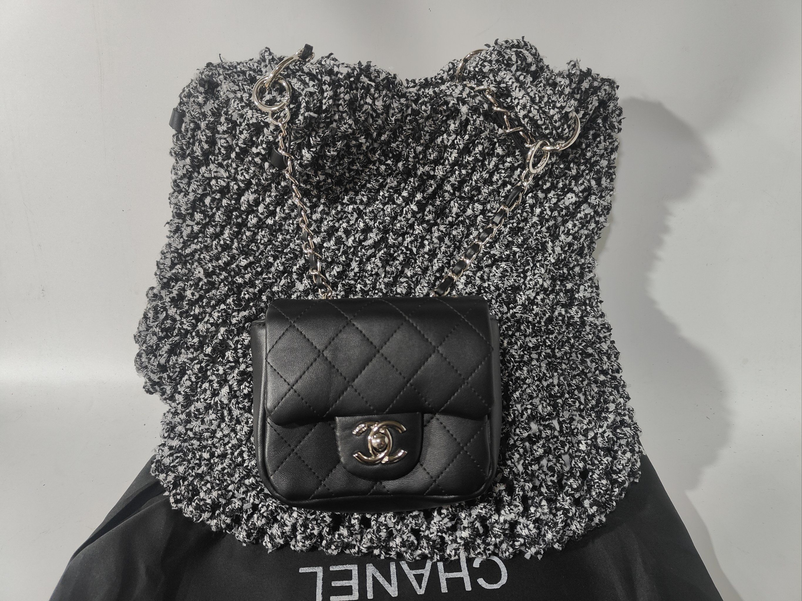 香奈儿包包 chanel编织子母包