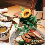 天妇罗挺新鲜的大虾,老公很喜欢。滑蛋鳗鱼有点腻