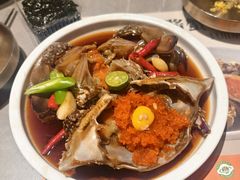 -草家酱蟹炭火烤肉店(珲春南路一店)