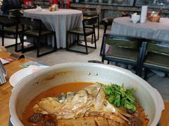 土烧压锅鱼头79元（免辣版）-老海陵·泰州菜(图书馆店)