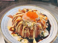 三文鱼流心熔岩饭-梦山水日本烧肉(五四广场店)