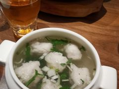 鲜嫩黄花鱼丸汤-将相和·海鲜蒸饺大连菜