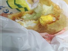 -小红车炸蛋葱油饼