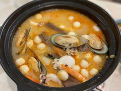 糟粕醋海鲜锅-香香海南菜餐厅