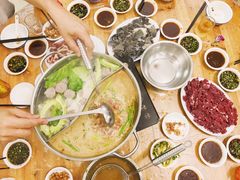 清汤沙茶双拼锅-鑫宝沙茶牛肉火锅(永泰店)