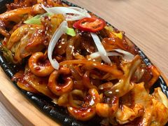 五花肉炒鱿鱼-文成焕·家族韩式餐厅