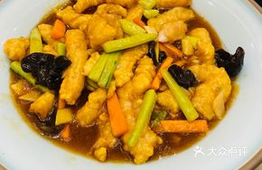Stir-fried Fish Strips