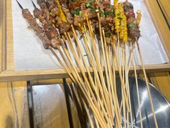 -山野的朋友露营炭火烤肉