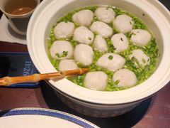 茼蒿鱼丸汤-新连采·海鲜·大连菜(大连恒隆广场店)