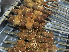 脆皮牛肉+羊肉串+鸭舌-老虎滩大连海鲜烧烤(建邺云锦路总店)