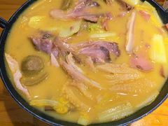 泰式咖喱牛杂锅仔-丁记盐蘸牛肉·新杭菜(河东路店)