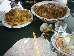 蛤蜊鸡 炸海蛎子.jpg-蓬莱利华酒店(密汾南街店)