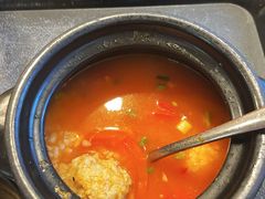 番茄浓汤丸子饭-大袁猪脚饭(水晶郦城店)