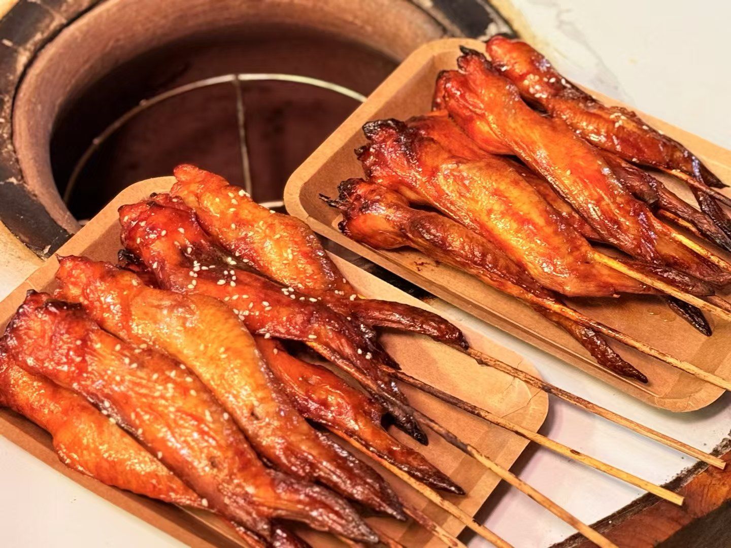 赣州首创吊炉鸡翅#赣州美食#赣州探店#赣州吃喝玩乐#烤鸡翅#烧烤