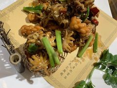 香辣迷你小八爪-东来菜馆•手抓海鲜家常菜•海鲜锅贴(鸽子窝店)
