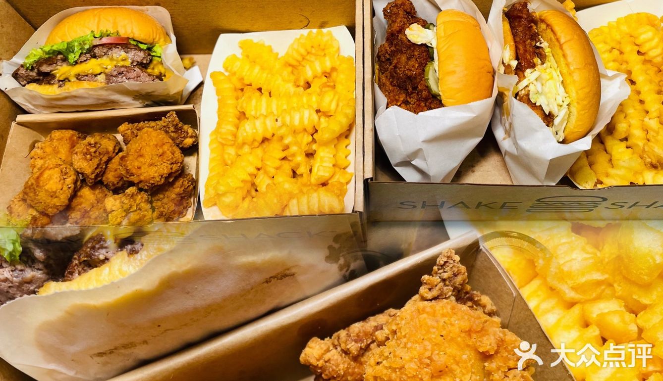 今日份团购外卖·shake shack汉堡自由🍔