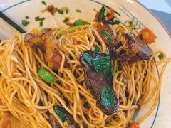 蒜苗辣椒腊肉-刘氏三和面馆