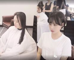 点击看大图 长发改短发-木北护肤造型