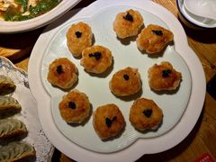 黑松露鱼子酱煎虾滑-永安鱼庄·镇江菜(丁卯店)