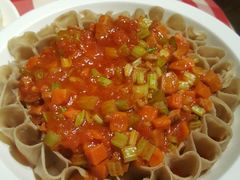 西红柿茄丁浇汁莜面-西贝(无锡万象城店)