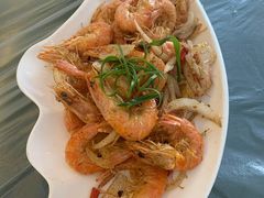 椒盐基围虾-覃记海鲜美食餐厅