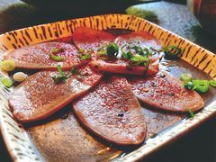 柚子醋牛舌-炉石六本目·冰鲜和牛炭火烤肉·寿喜烧店(梅江店)