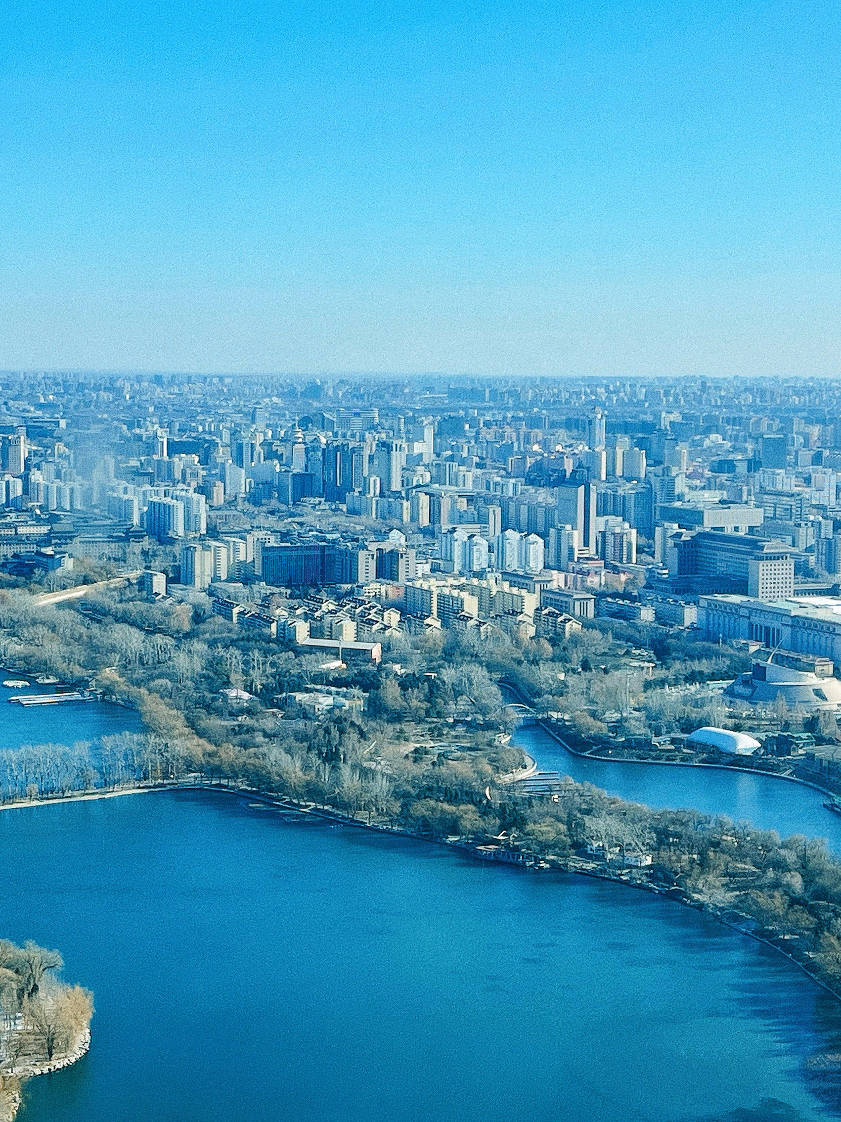 2025年第一次俯瞰北京城,西三环的浪漫❄️