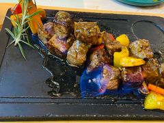 田园澳洲骰子牛肉-蜜桃花开·中西融合菜E&W(南长街店)