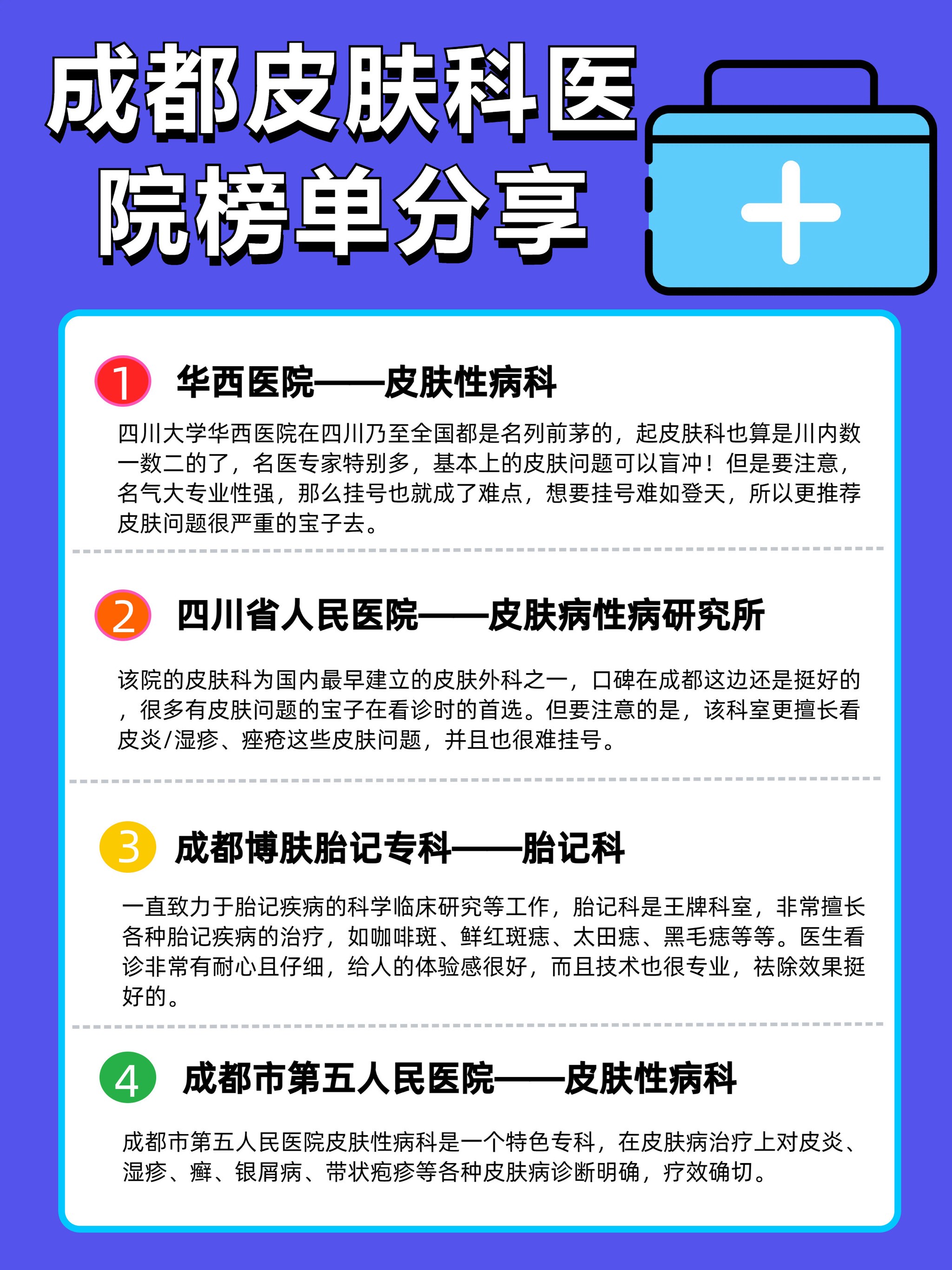 成都皮肤科医�院榜单,你知道哪些?