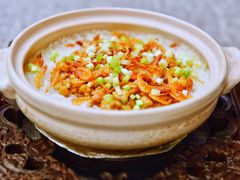 樱花虾葱椒和田鸡焗饭-临江宴(陆家嘴店)