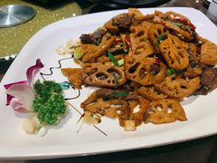 卤藕回锅牛肉-刘胖子家常菜·蹄花焖藕(兴业店)