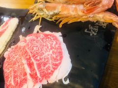 招牌霜降牛五花-贺野·自助炭火烤肉(紫藤路店)