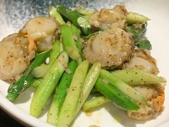 芦笋炒扇贝-桂马·日本料理·海胆·海鲜饭·酒场(民主广场店)
