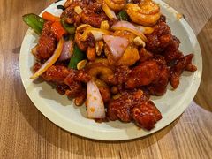 椒香虾仁爆鸡球-陈傻子餐厅(世纪都会店)