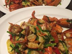 姜葱炒波士顿龙虾-新花城蟹粉馆(乌鲁木齐店)