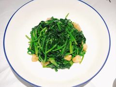 拍蒜油渣炒菠菜-江南厨子(万象天地店)