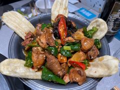 生炒散养鸡-大锅强·蒸海鲜青岛菜(吾悦广场店)