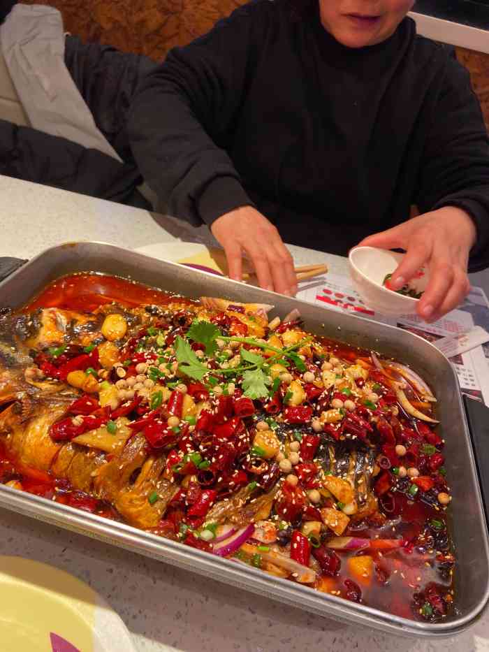 花千代烤鱼(王府井百货锦艺城店)-"好吃,要的是秘制烤鱼,不辣,孩子也