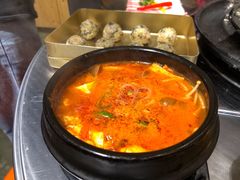 辣豆腐海鲜汤-恩泽家·果味坛子韩国炭火烤肉(白石龙店)
